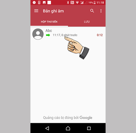 Nghe lại cuộc gọi ghi âm